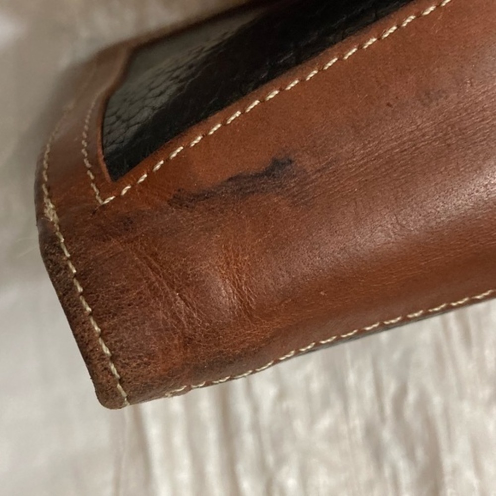 Coach vintage black and brown leather Sheridan wallet rare - Picture 3 of 14